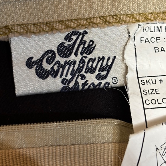 The Company Store Turkish Wool Kilim Floor Pillow Cushion Cover 25 X 25 Handmade - Picture 7 of 11